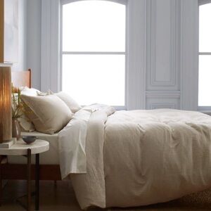 QUINCE Organic Airy Gauze Duvet Cover King/Cal King Dune 3209